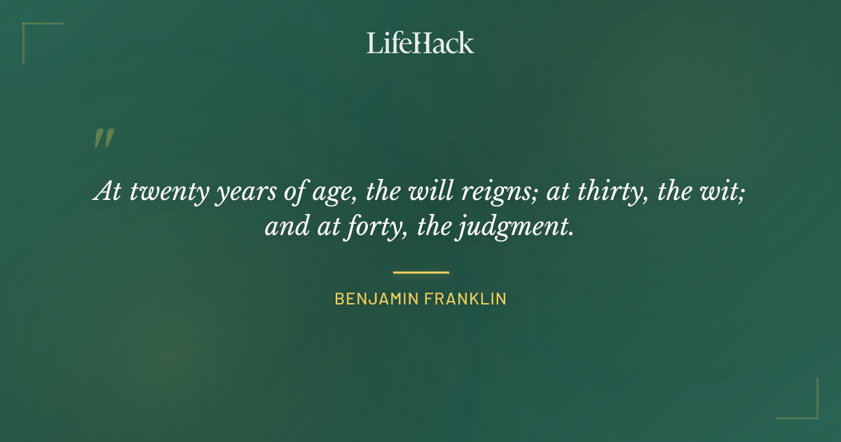 Quote by Benjamin Franklin