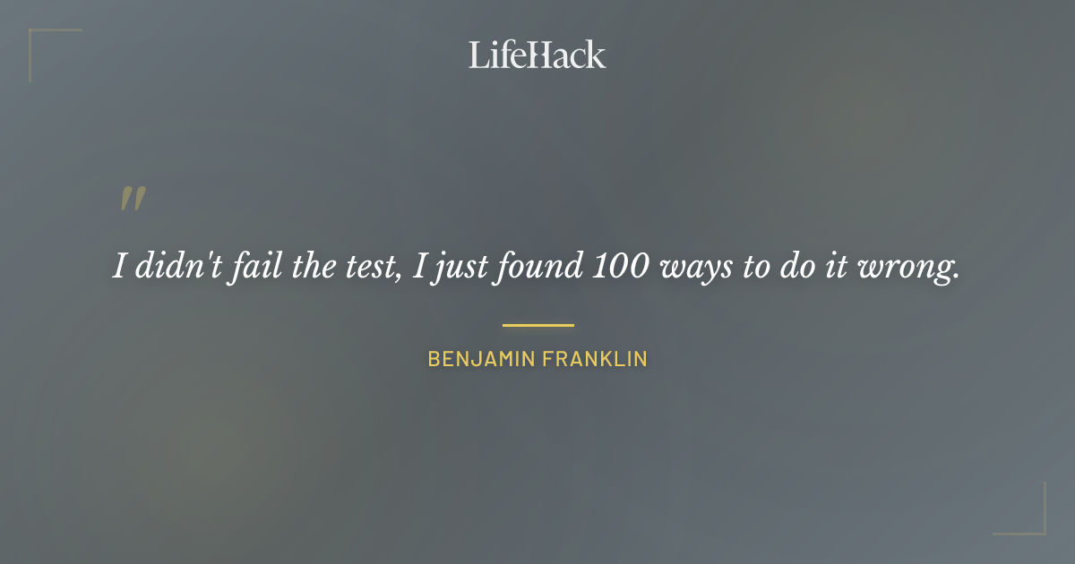 Quote by Benjamin Franklin