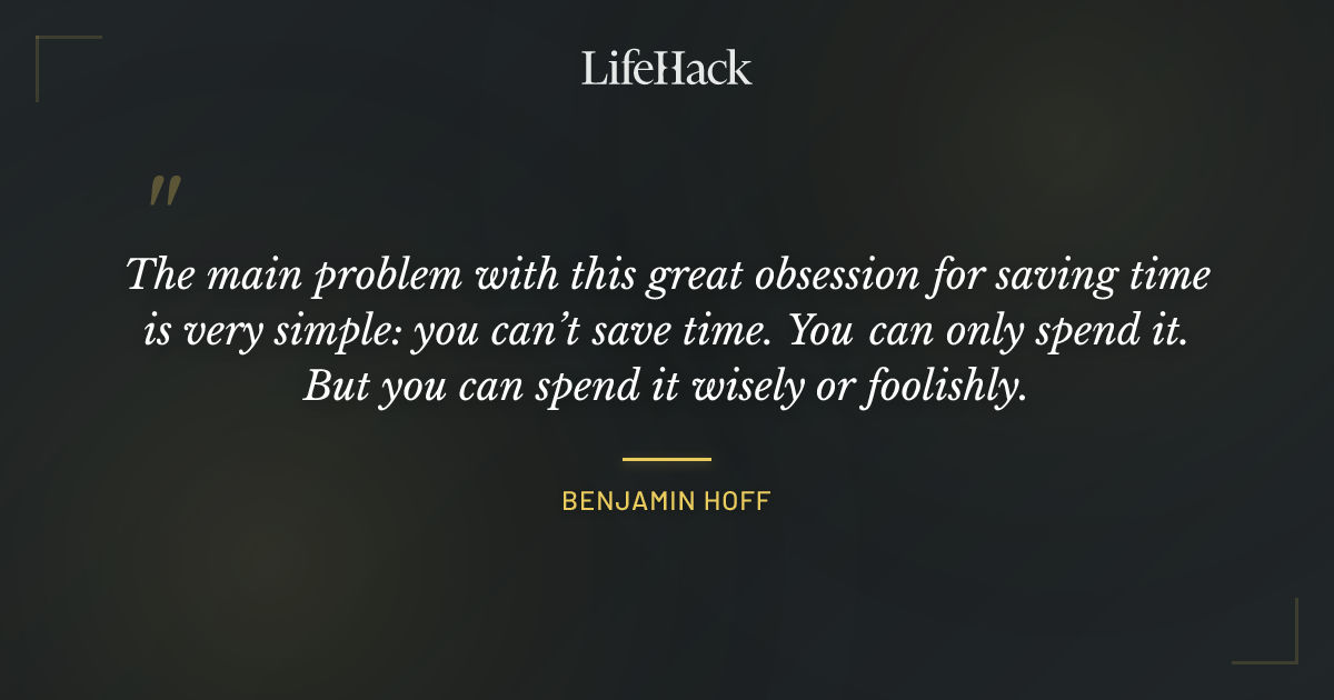 Quote by Benjamin Hoff
