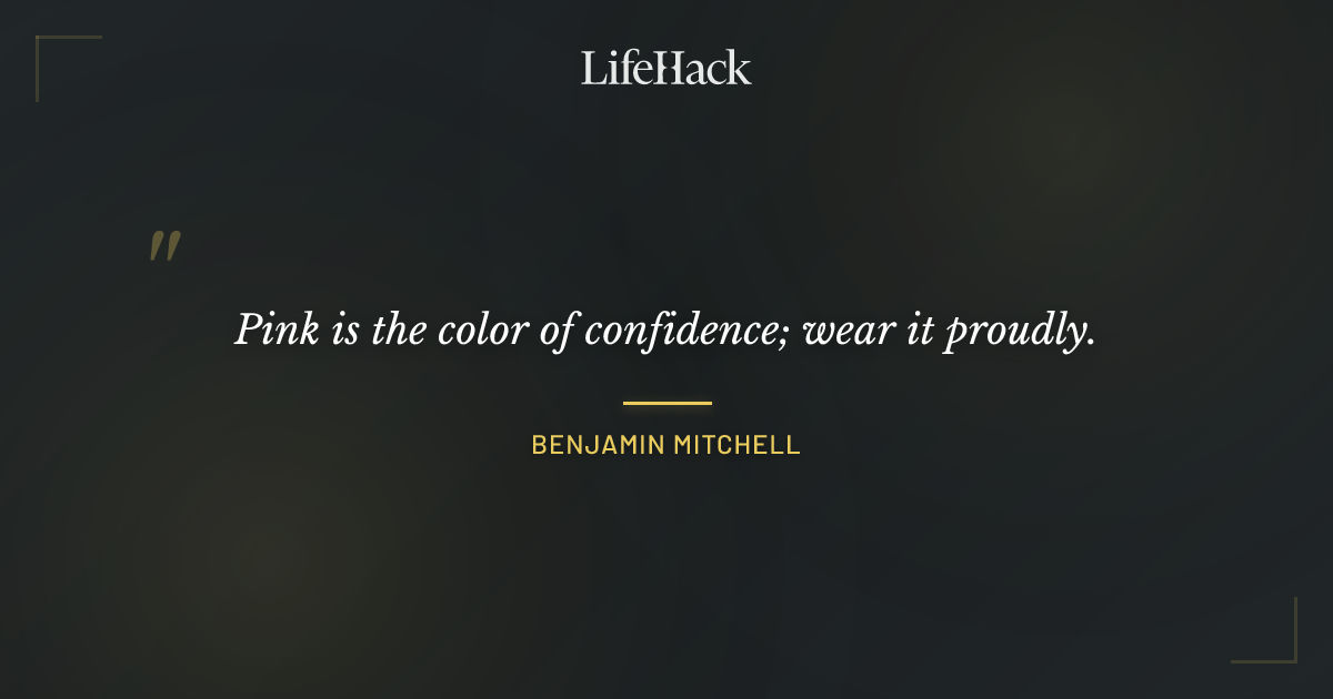 Quote by Benjamin Mitchell
