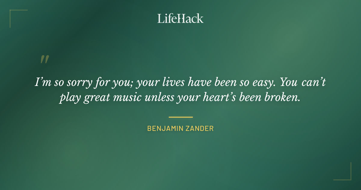 Quote by Benjamin Zander