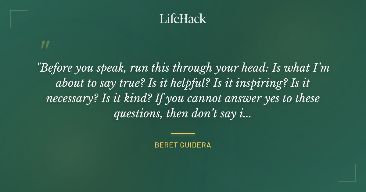 Quote by Beret Guidera