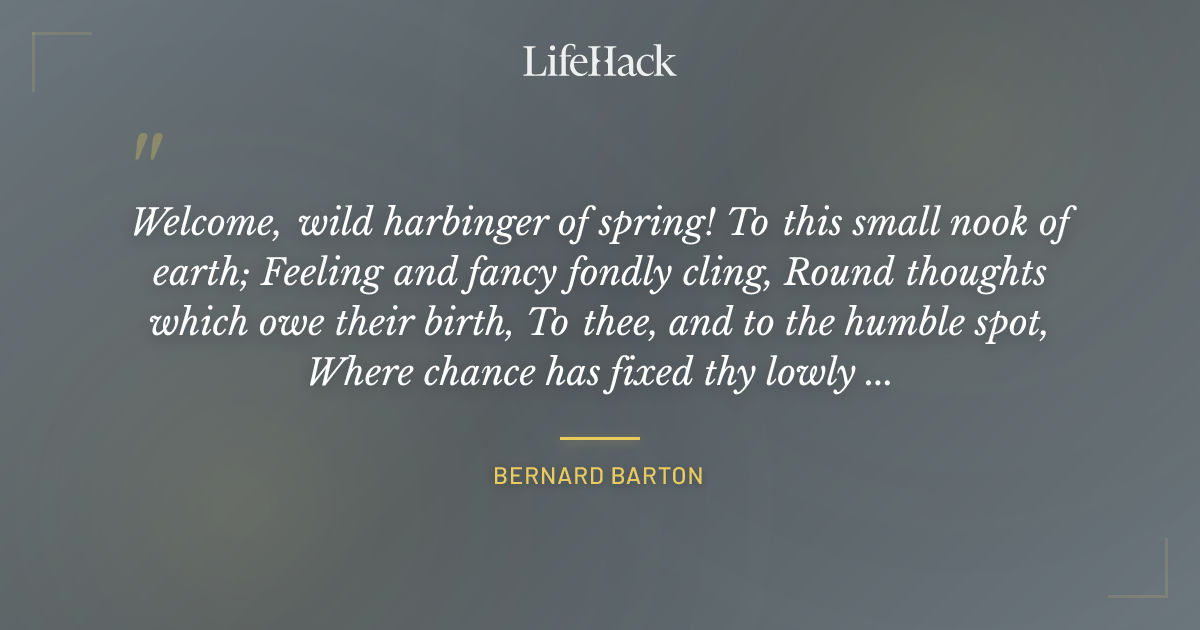 Quote by Bernard Barton