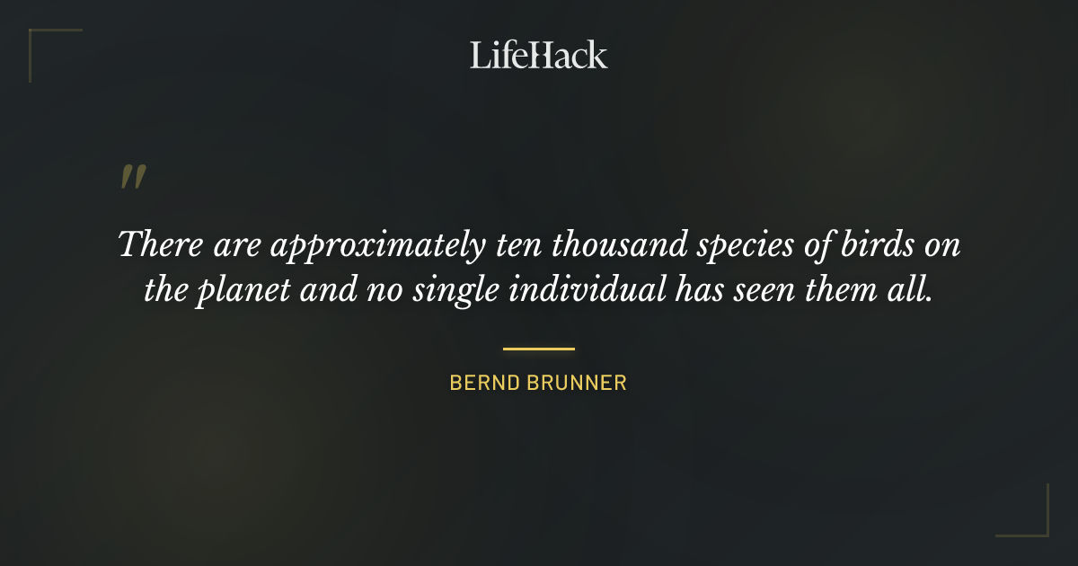 Quote by Bernd Brunner
