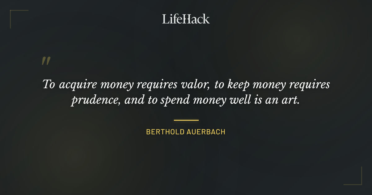 Quote by Berthold Auerbach