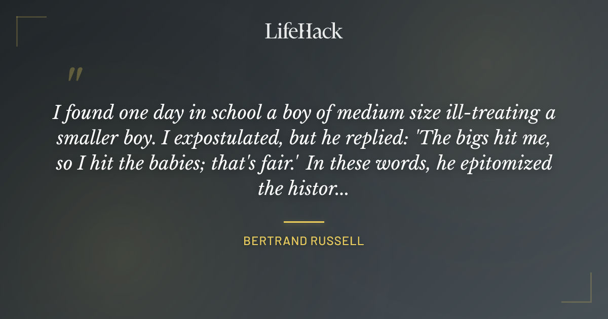 Quote by Bertrand Russell