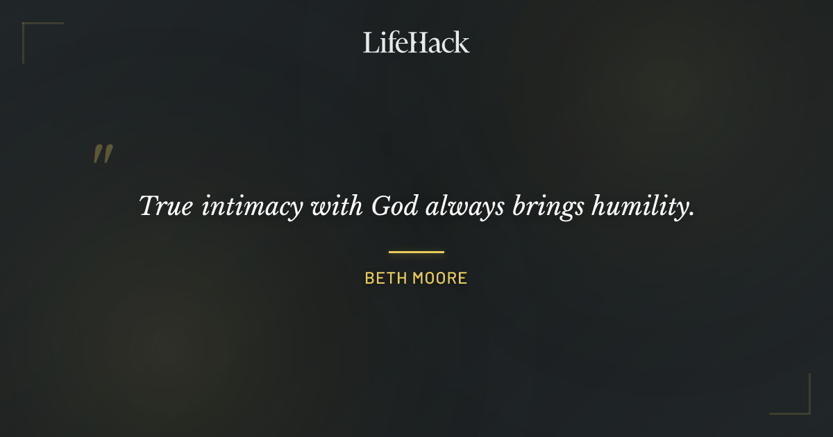 Quote by Beth Moore