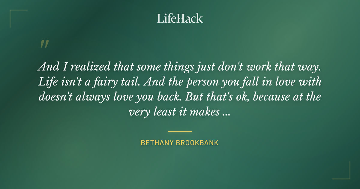 Quote by Bethany Brookbank