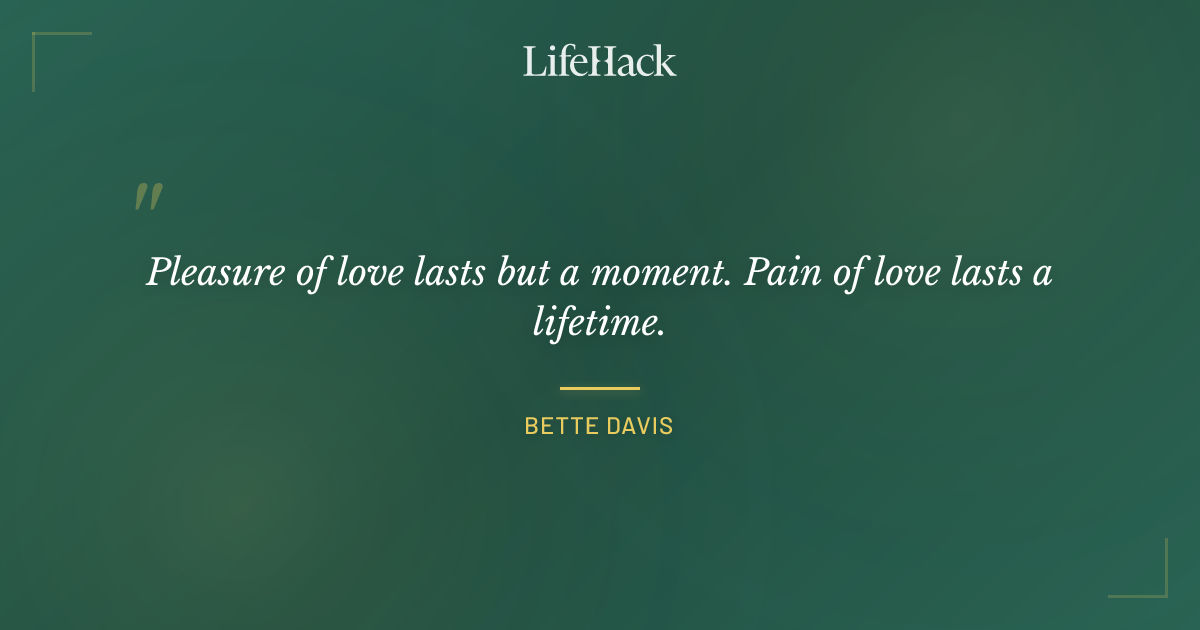 Quote by Bette Davis