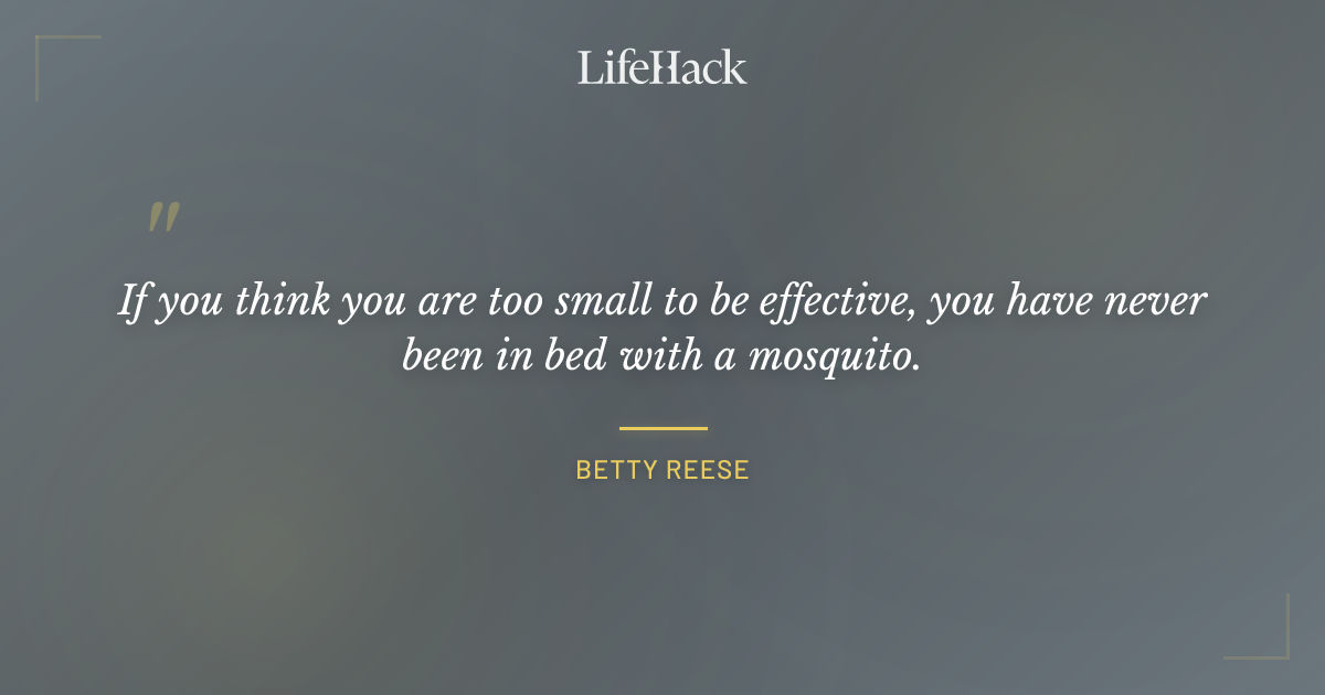 Quote by Betty Reese