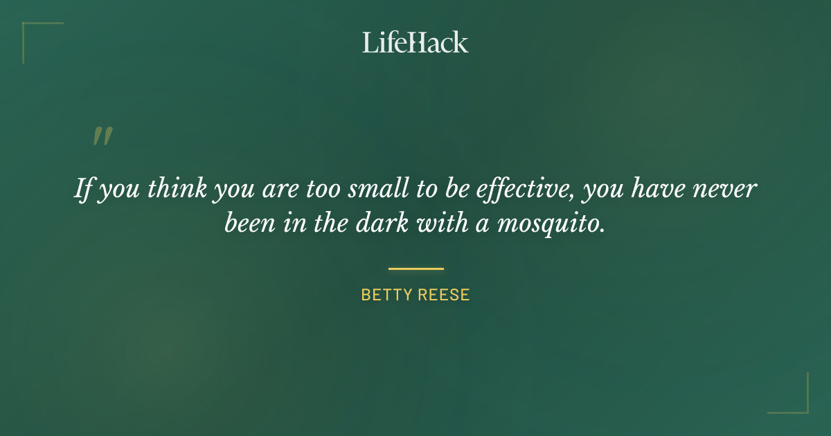 Quote by Betty Reese