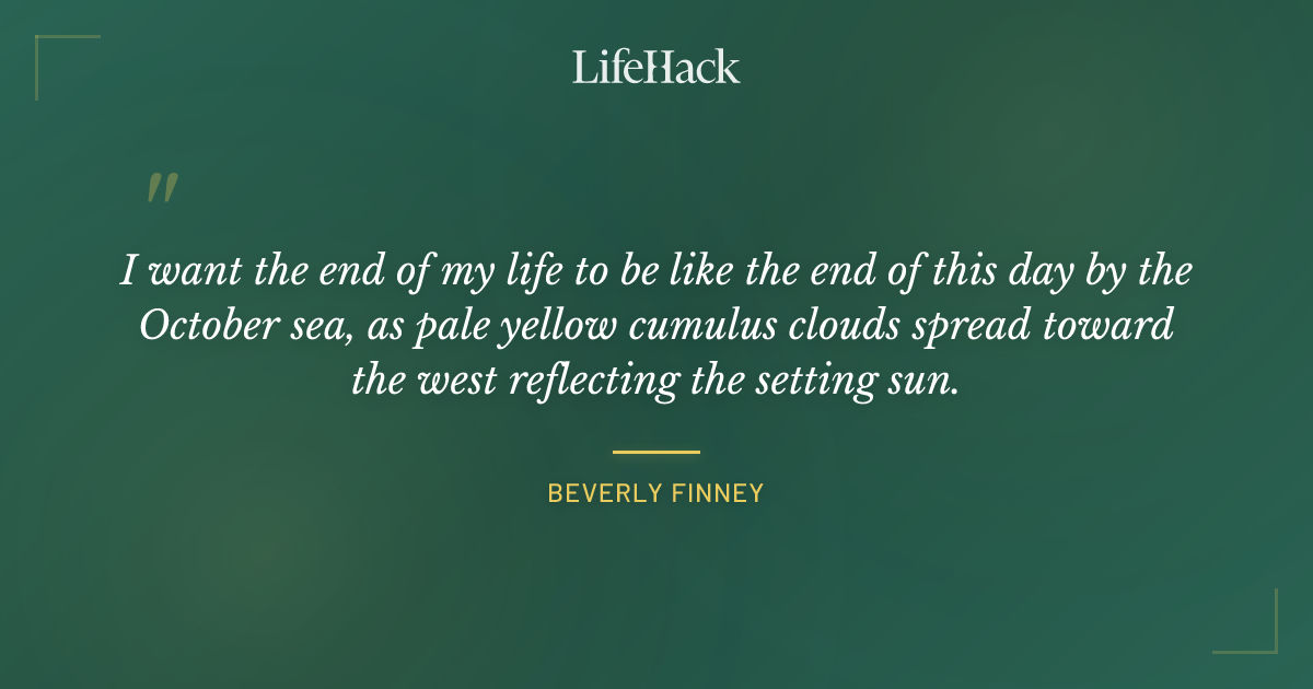 Quote by Beverly Finney