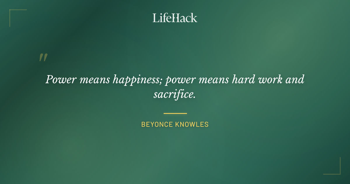 Quote by Beyonce Knowles