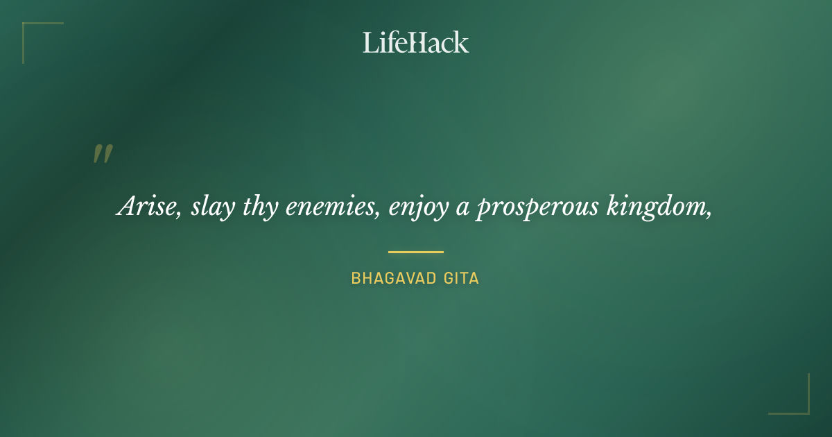 Quote by Bhagavad Gita