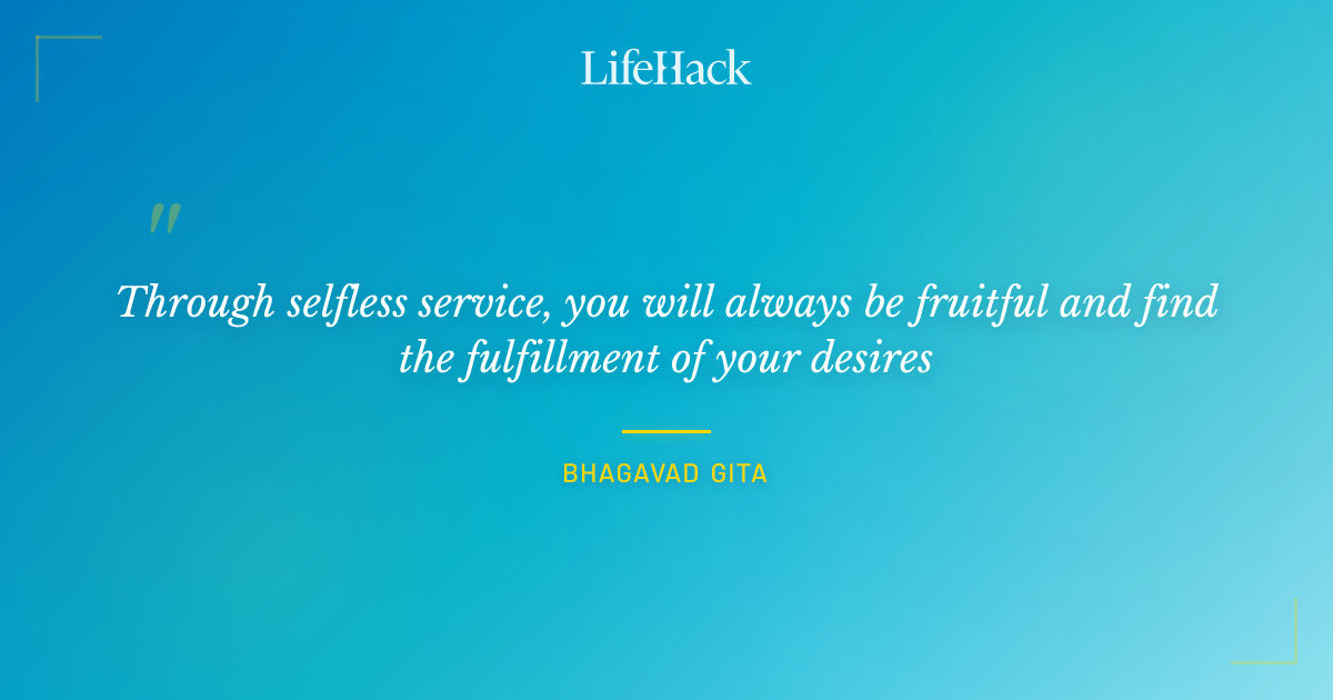 Quote by Bhagavad Gita