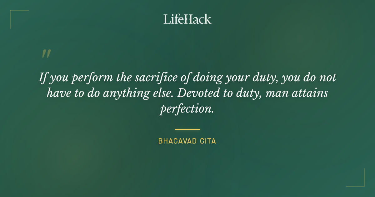 Quote by Bhagavad Gita