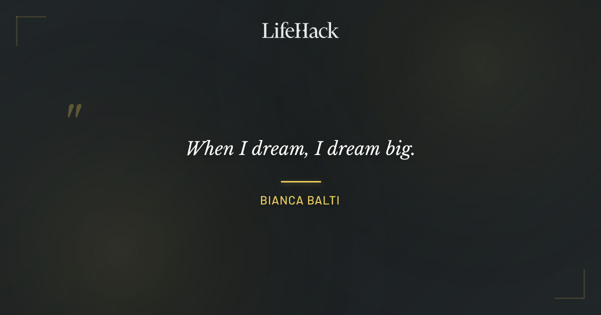Quote by Bianca Balti