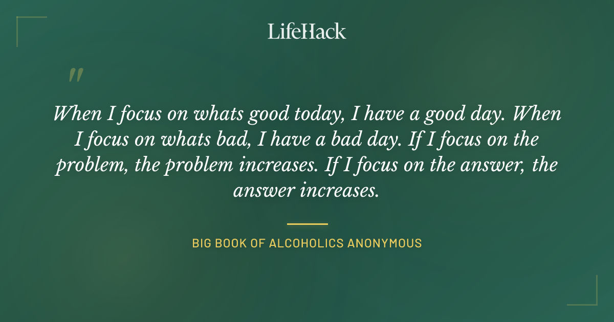Quote by Big book of Alcoholics Anonymous