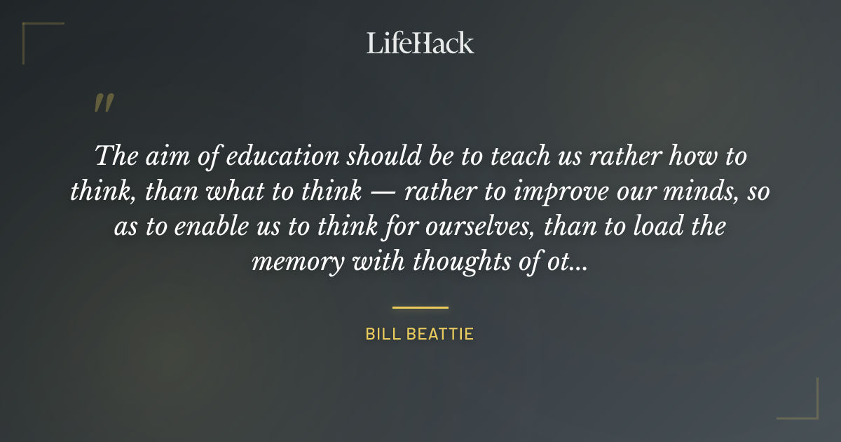 Quote by Bill Beattie