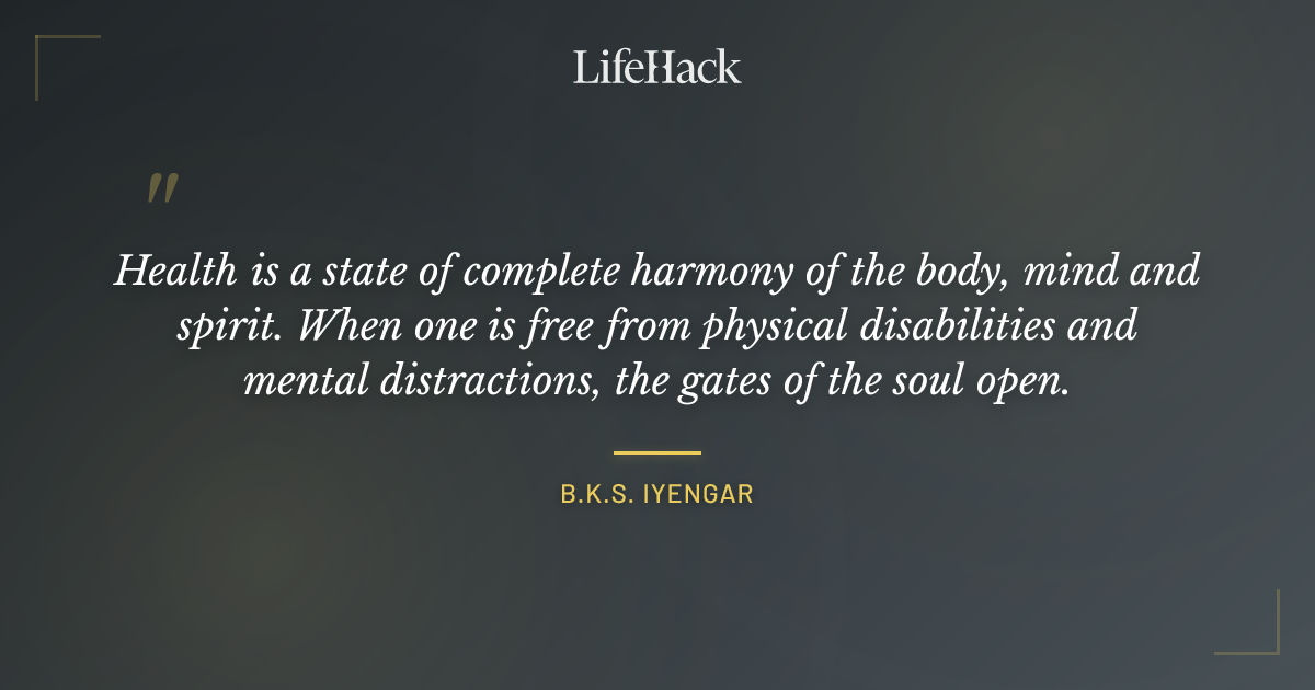 Quote by B.K.S. Iyengar