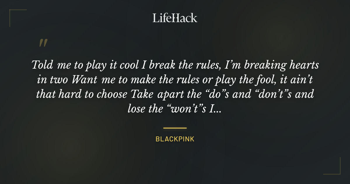 Quote by Blackpink