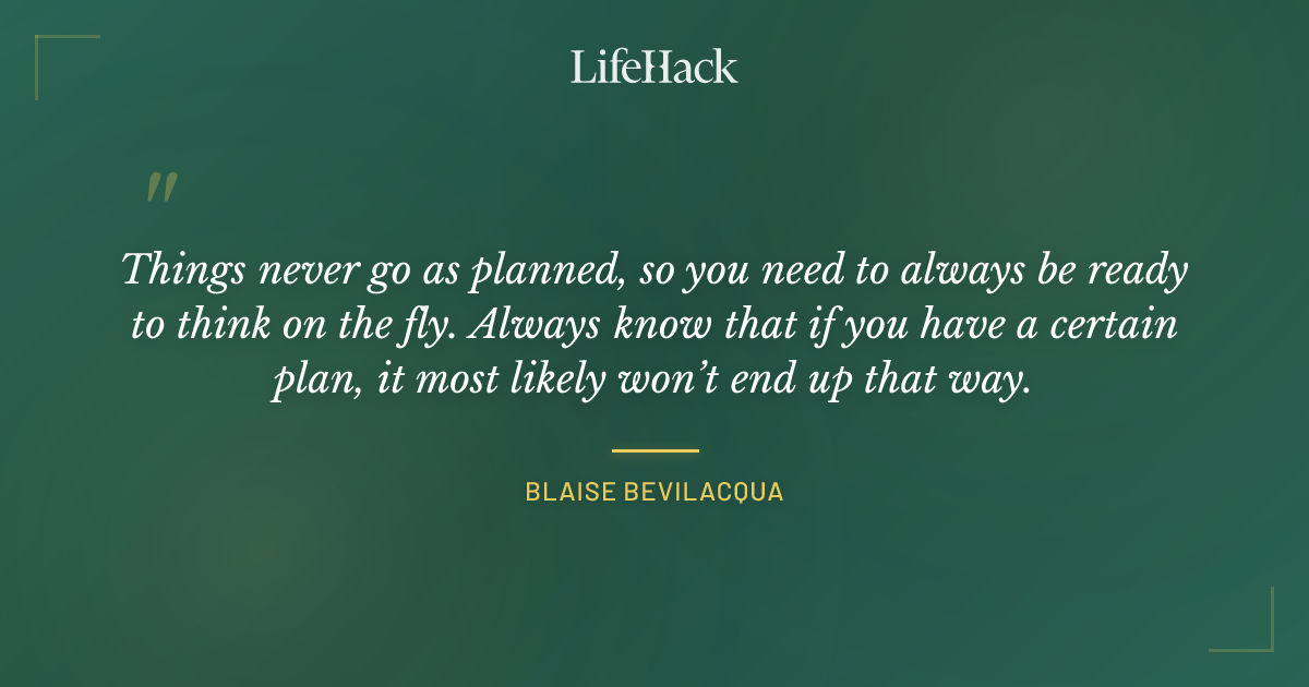 Quote by Blaise Bevilacqua