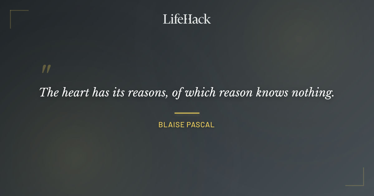 Quote by Blaise Pascal