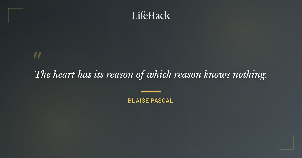 Quote by Blaise Pascal