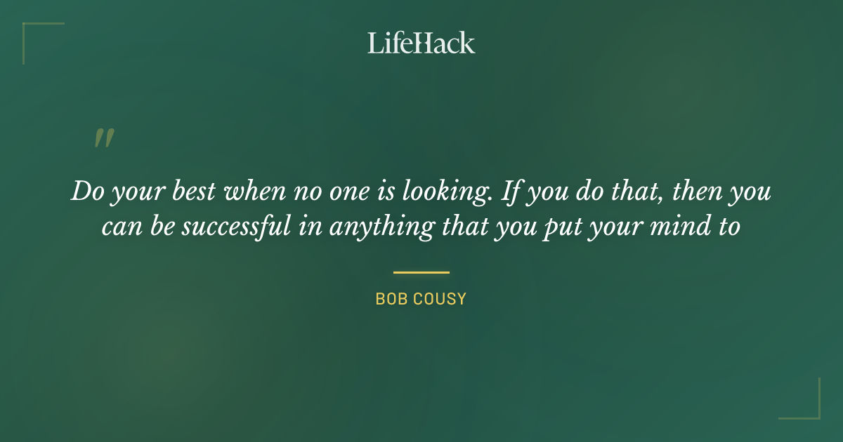 Quote by Bob Cousy