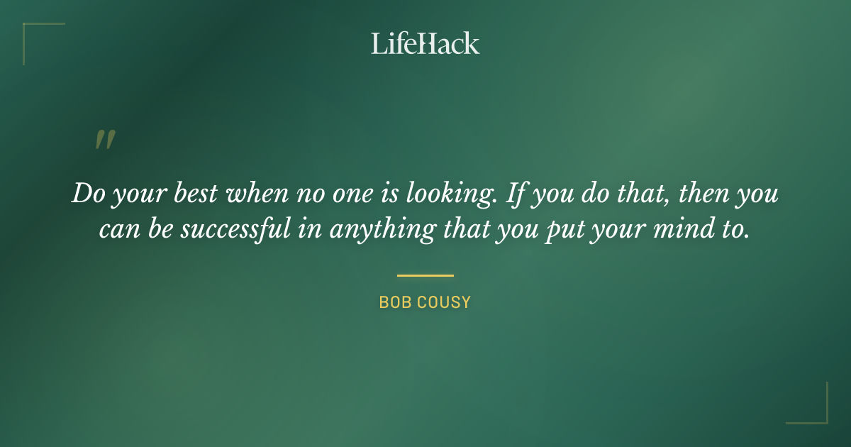 Quote by Bob Cousy