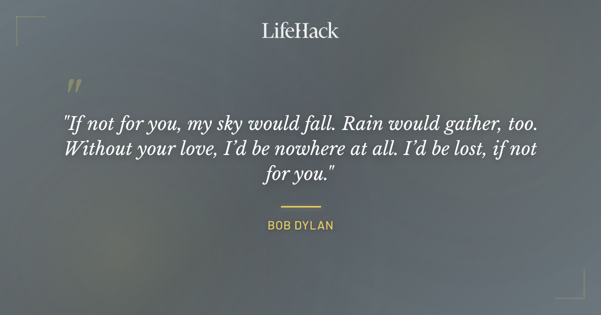 Quote by Bob Dylan
