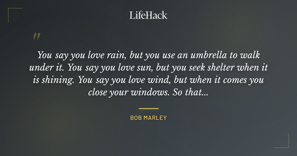 Quote by Bob Marley