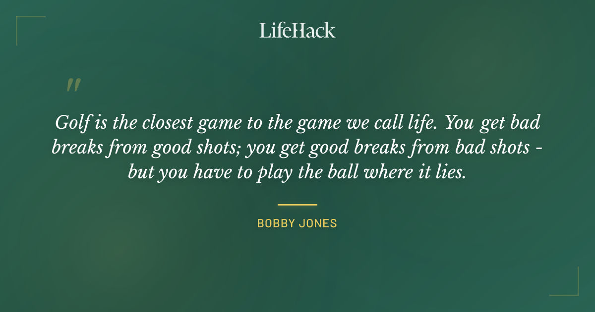 Quote by Bobby Jones