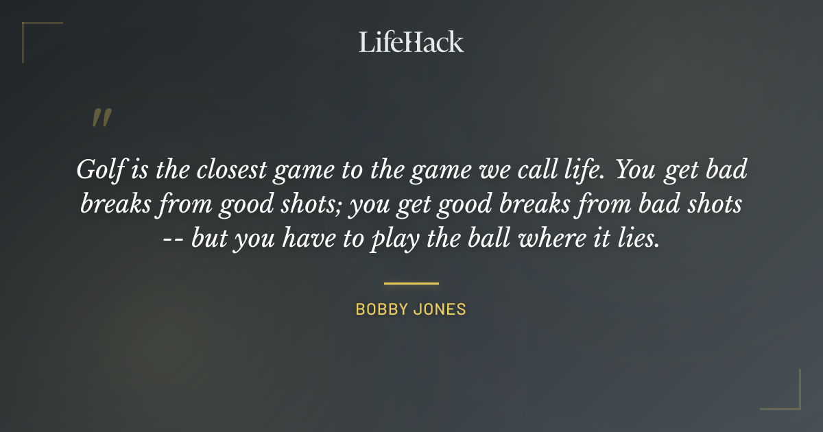 Quote by Bobby Jones