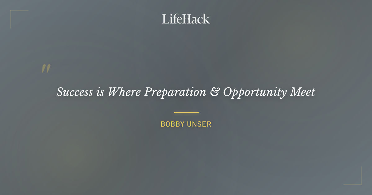 Quote by Bobby Unser