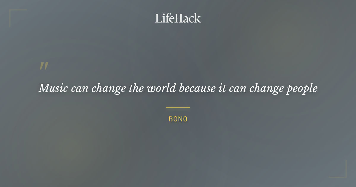 Quote by Bono