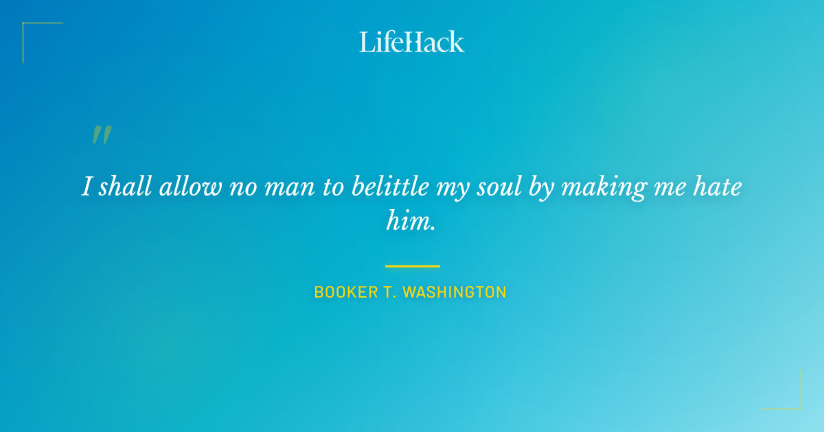 Quote by Booker T. Washington