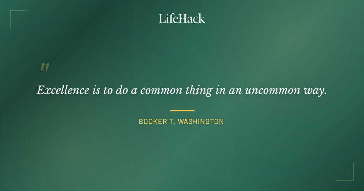 Quote by Booker T. Washington