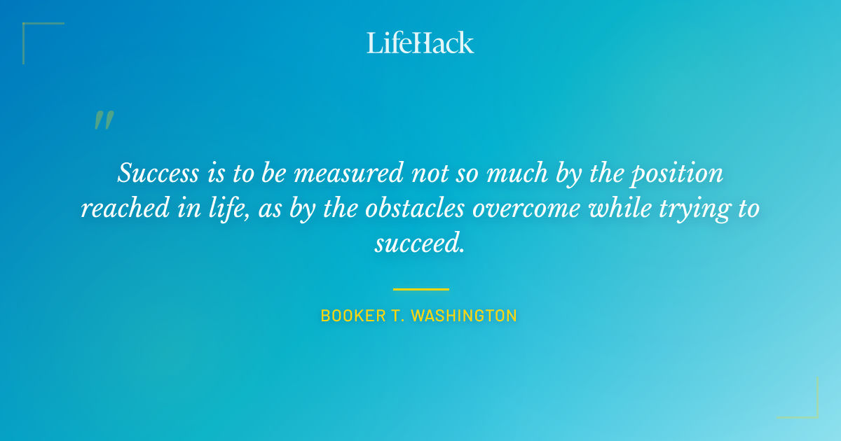 Quote by Booker T. Washington
