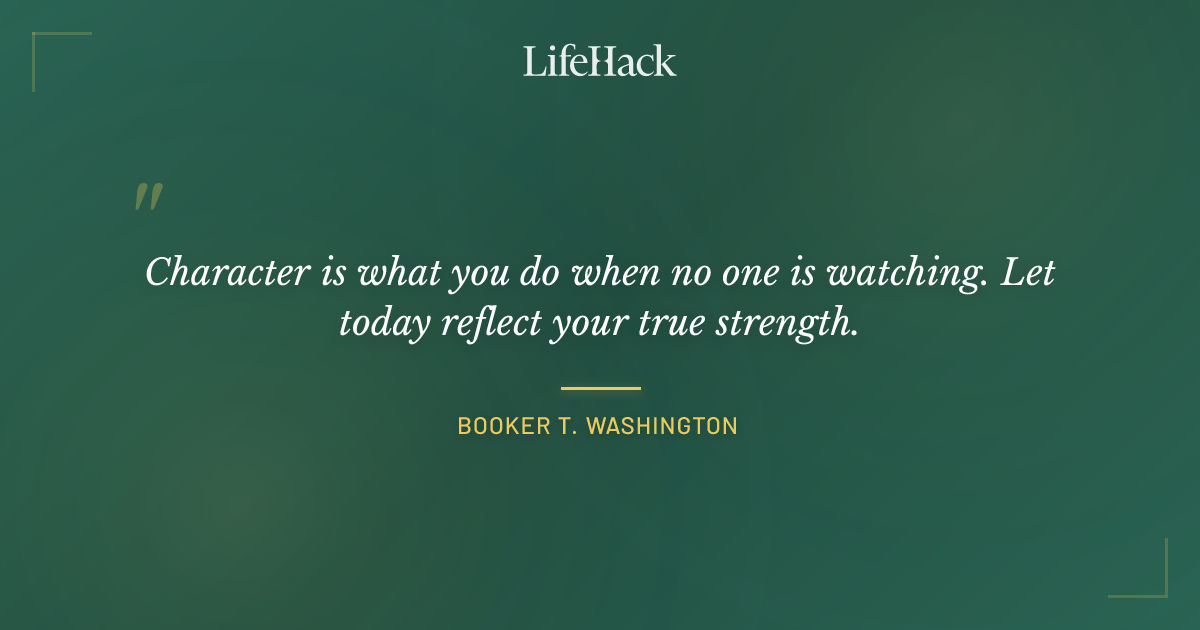 Quote by Booker T. Washington