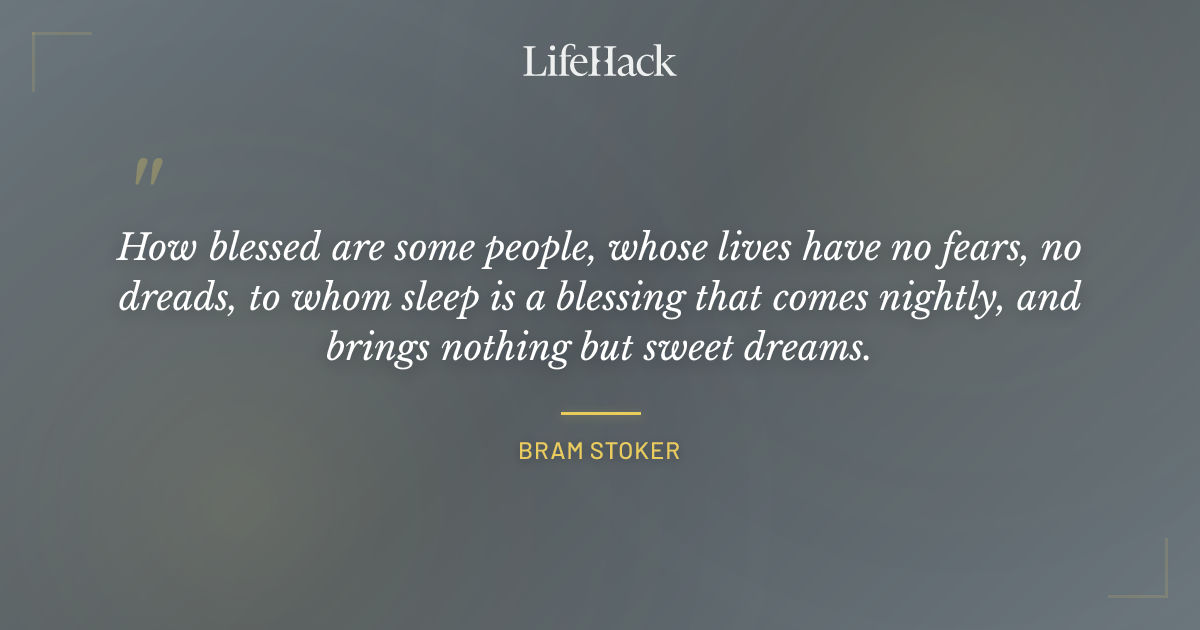 Quote by Bram Stoker