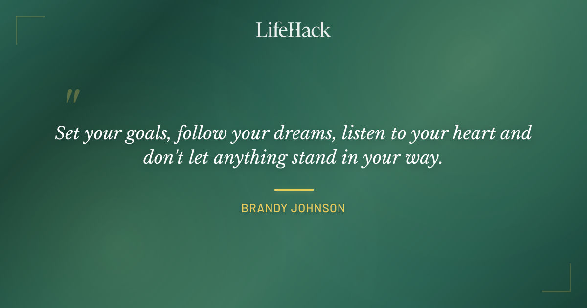 Quote by Brandy Johnson