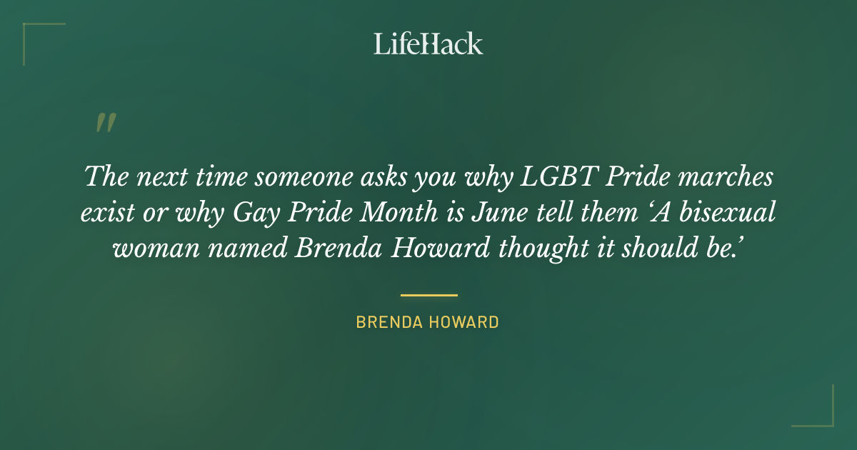 Quote by Brenda Howard