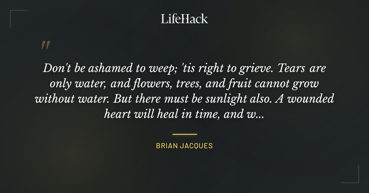 Quote by Brian Jacques