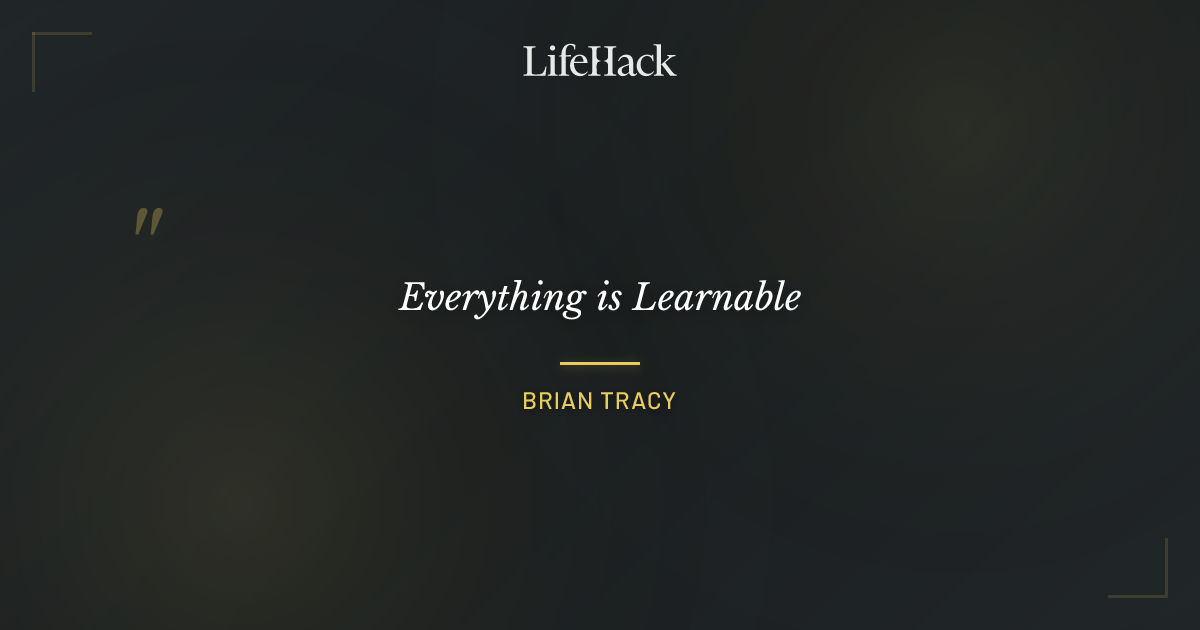 Quote by Brian Tracy