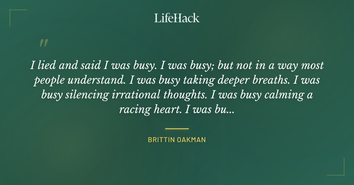 Quote by Brittin Oakman