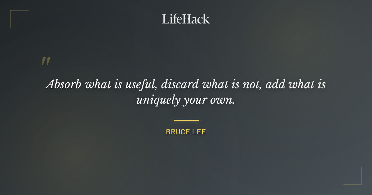 Quote by Bruce Lee