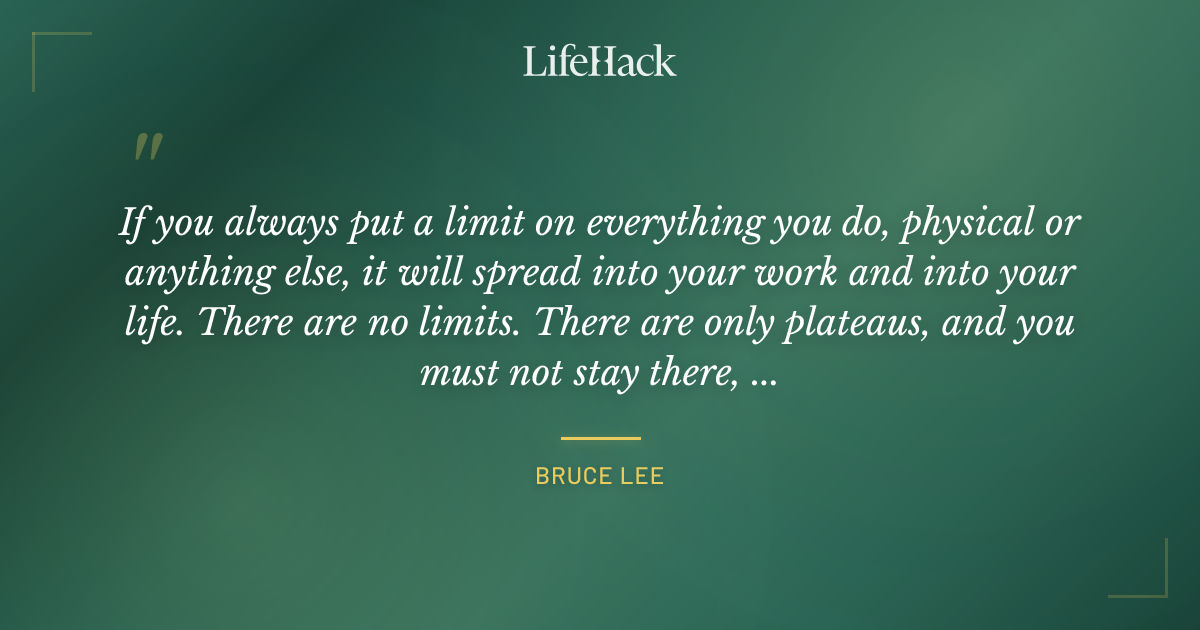 Quote by Bruce Lee