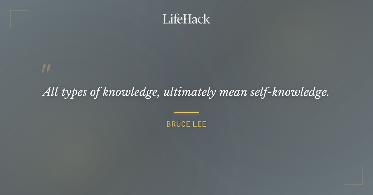 Quote by Bruce Lee