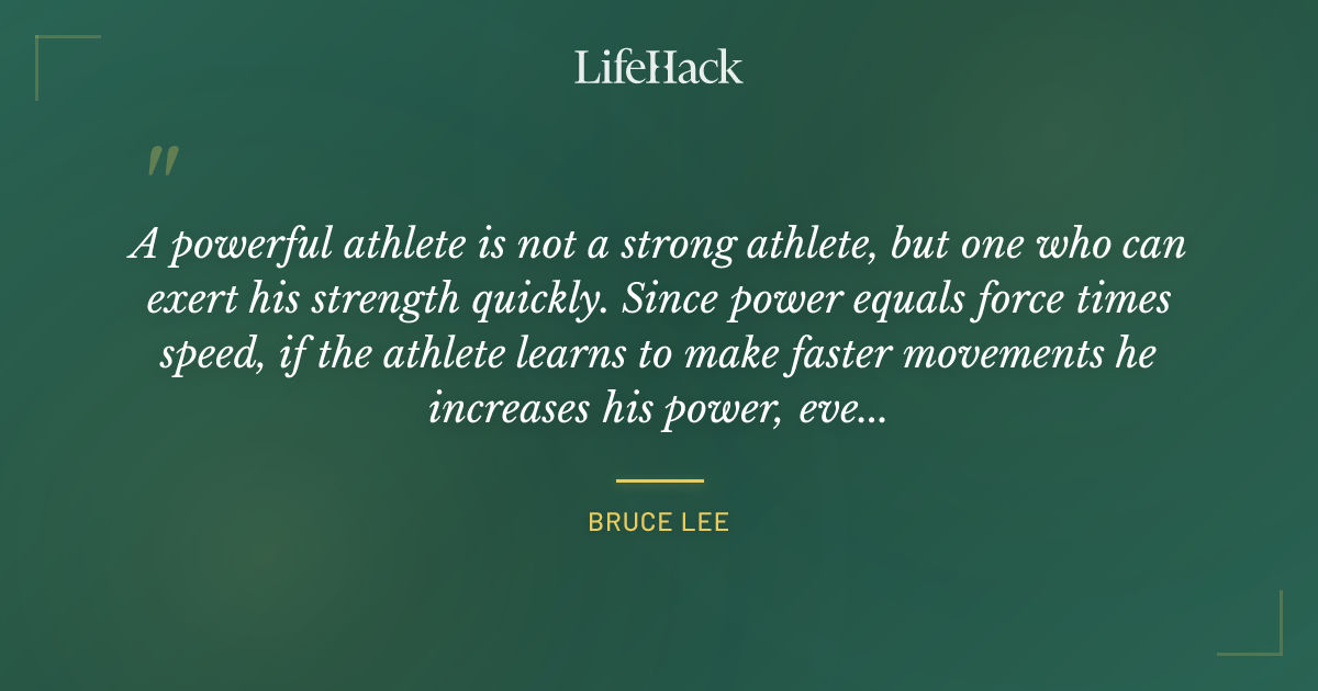 Quote by Bruce Lee
